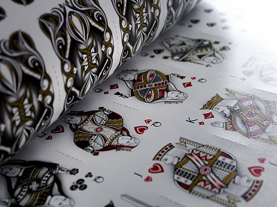 Verana Playing Cards Uncut Sheet - Seasons Playing Cards black and white luxury playing cards seasons playing cards summer verana white playing cards