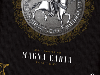 King John Magna Carta Seal - Seasons Playing Cards designer playing cards engraving joker king john luxury playing cards magna carta medieval playing cards seal seasons playing cards