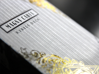 Magna Carta Embossing and Foiling Detail embossing foiling luxury playing cards magna carta medieval playing cards pleat rebels deck seasons playing cards