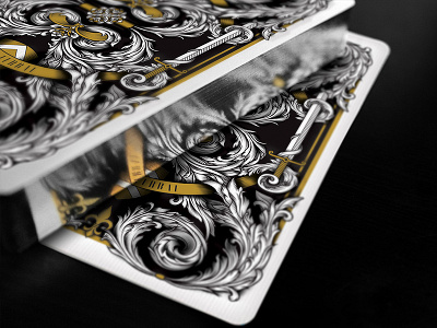 Silver Gilded Playing Cards - Magna Carta Series