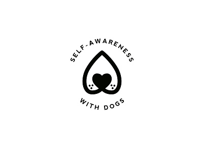 Logo 'self-awareness with dogs' dogs identity logo