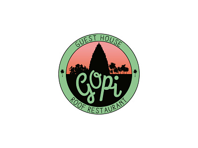 Gopi Logo identity illustration logo typography