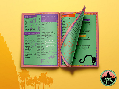 Gopi Menu card