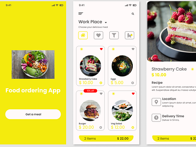 Food ordering App app food ui