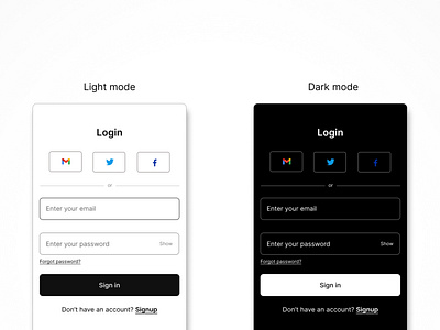 Simple login page authentication page challenge dailyui login page ui