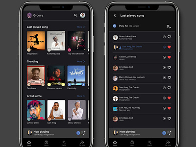 Music app interface challenge interface music ui