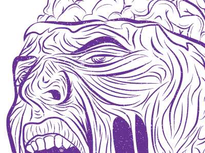 Zombie texture detail brains distressed free freebie iphone purple wallpaper zombie