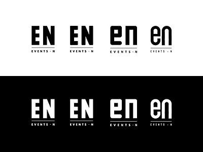 Events N branding identity logo type typeface