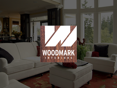 Woodmark Interiors branding interiors logo startup typo