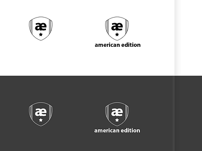 Branding for AE black blackandwhite branding logo shape type white