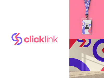 clicklink brand identity branding click design graphic design illustration link logo minimalist modern modern logo vector