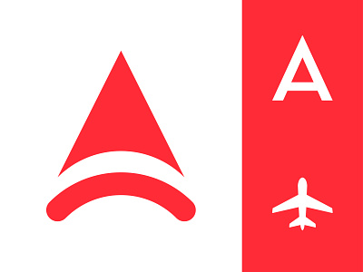 Airplane airplane aviation brand identity branding design graphic design illustration letter a letter logo logo minimalist modern modern logo ui vector