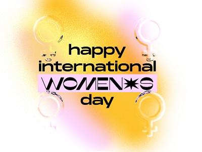Happy International Women's Day! design girlpower gradient graphic design illustration illustrator international womens day internationalwomensday typography women