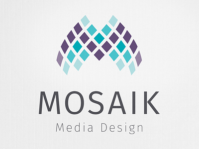 Mosaik Logo Redesign - Final aqua logo mosaic