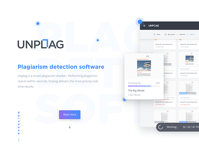 Unplag Redesign Project redesign ui ux