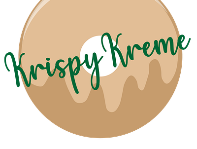 Krispy Kreme Doughnuts Logo Rebrand brand identity branding design doughnuts graphic design illustration logo rebrand