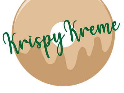 Krispy Kreme Doughnuts Logo Rebrand brand identity branding design doughnuts graphic design illustration logo rebrand