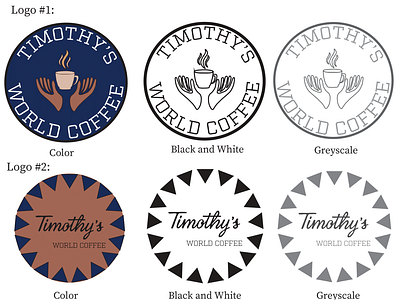 Timothy's World Coffee Logo Redesign