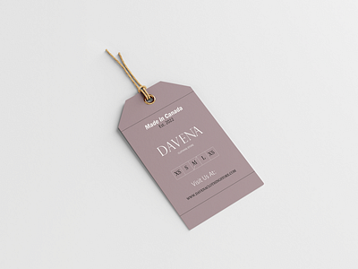 Davena Clothing Store Tag