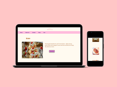 Bianca's Baked Goods Website Design & Development baked goods bakery branding coding colorful css design food graphic design html logo modern pink simple web design web development