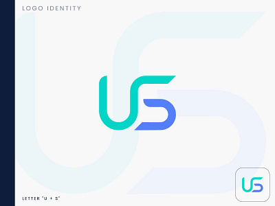 Modern Letter U + S Logo Mark-Unused Logo Mark-Brand Identity