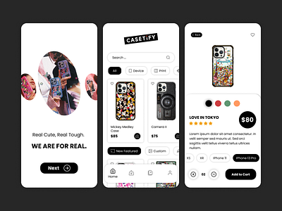 Casetify Moblie Apps UI app case custom casetify design icon mobile apps ui uidesign