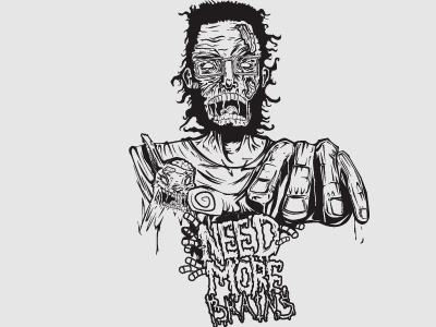 Brains black and white vectors zombie