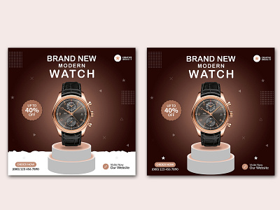 Watch Social Media Post Template/ Ad Banner ads banner banner banner ad banner ads banner design design facebook ads facebook banner instagram banner instagram post linkedin banner product banner social media social media banner social media design social media pack social media post social media template watch watches