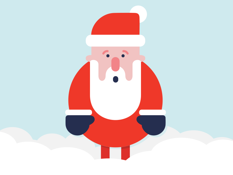 Merry Christmas! animation brand aid christmas santa snow