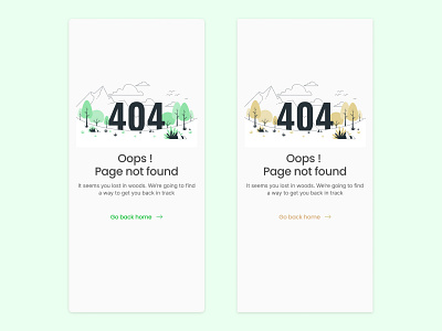 404 Page - Mobile UI