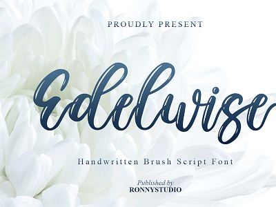 Edelwise - Handwritten Brush Script Font