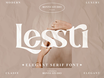 Lessti - Elegant Serif Font alphabet branding design fashion fonts font handmade