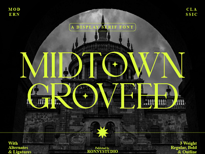 Midtown Groveed - A Display Serif Font