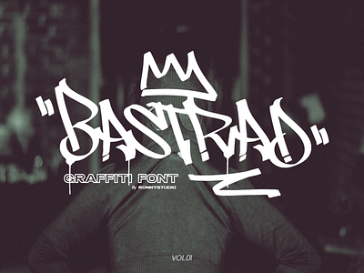 Bastrad - Graffiti Font font hip hop posters