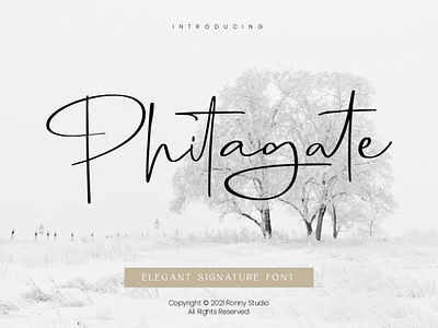 Phitagate - Elegant Signature Font