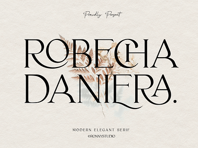 Rebecha Daniera - Modern Elegant Serif skincare