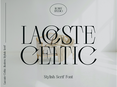 Lacoste Celtic - A Stylish Serif branding design font logo luxury font simple font