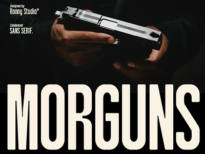 Morguns - Condensed Sans Serif bold