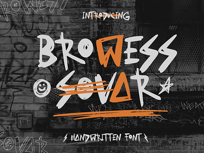 Browess Sovar - Handwritten Font font modern font