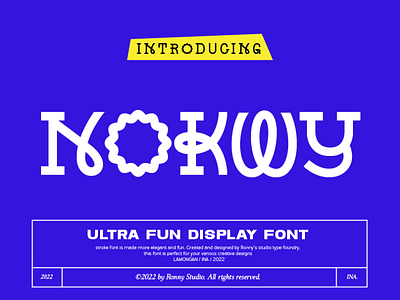 Nokwy - Ultra Fun Display Font font post