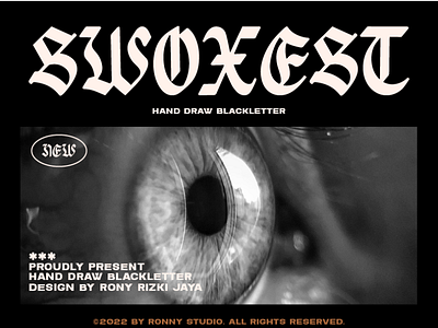 Swoxest - Hand Draw Blackletter font german type