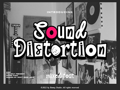 Sound Distortion - Mixed Font font magazine
