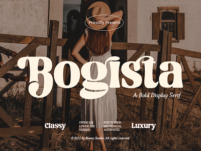 Bogista - A Bold Display Serif