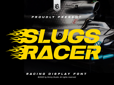 Slugs Racer - Racing Display Font classy