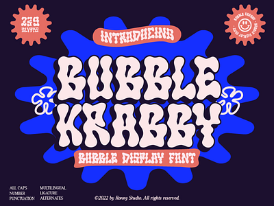 Bubble Krabby - Bubble Display Font font stylish font
