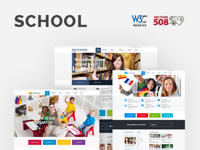 School Accessibility Ready WordPress Theme school section508 wcag wordpress themes