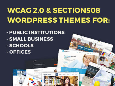 WCAG 2.0 & Section508 WordPress Themes section 508 section508 wcag wcag 2.0 web accessibility
