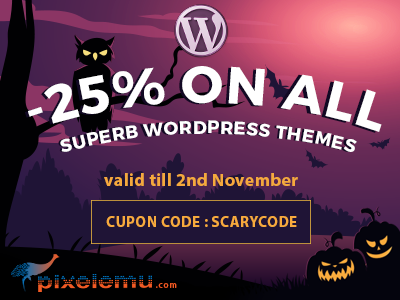 Halloween WordPress themes sale is running. halloween wordpress wordpress themes