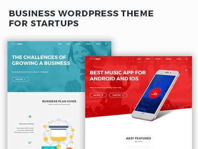 Business WordPress theme for startups! business startups website design wordpress