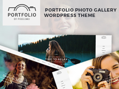 Portfolio Photo Gallery WordPress theme design ui ux wcag web photo gallery portfolio website design wordpress